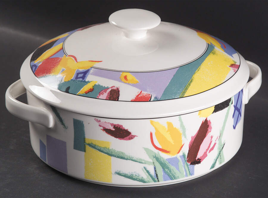 Spring Bloom 2 Qt Round Covered Casserole by Mikasa-1