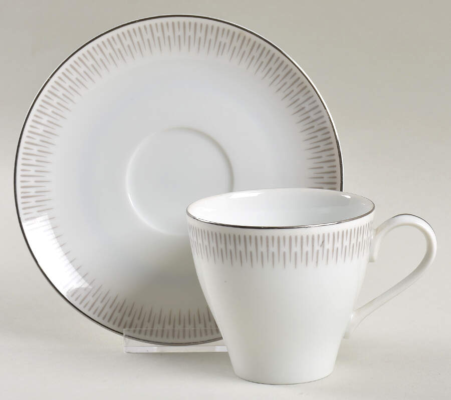 Spectrum Flat Cup & Saucer Set by Mikasa-1