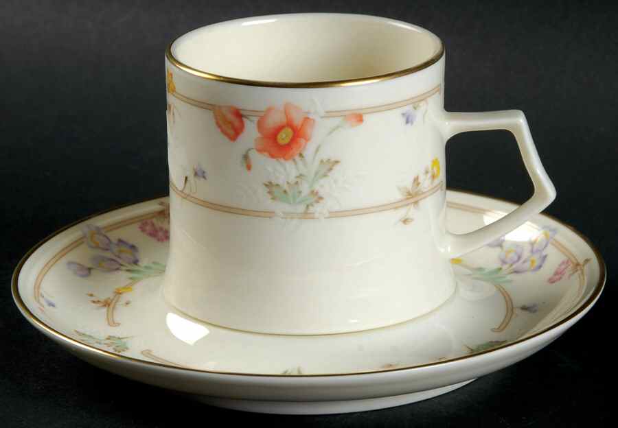 Spring Garden Flat Demitasse Cup & Saucer Set by Mikasa-1