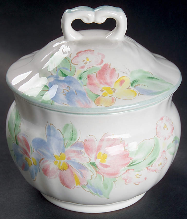 Spring Glory Sugar Bowl & Lid by Mikasa-1