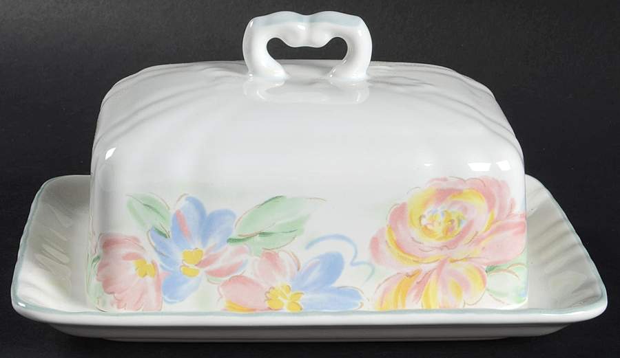 Spring Glory Square Covered Butter by Mikasa-1