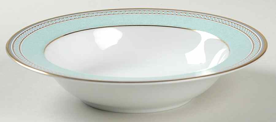 Spindle Green Rim Fruit/Dessert (Sauce) Bowl by Mikasa-1