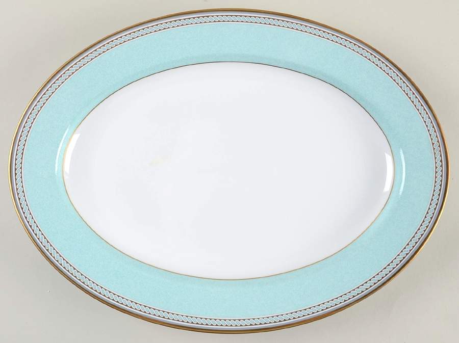 Spindle Green 14" Oval Serving Platter by Mikasa-1