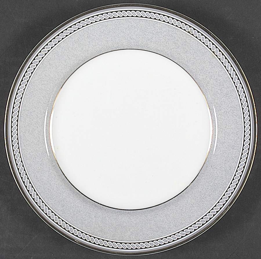 Spindle Gray Salad Plate by Mikasa-1