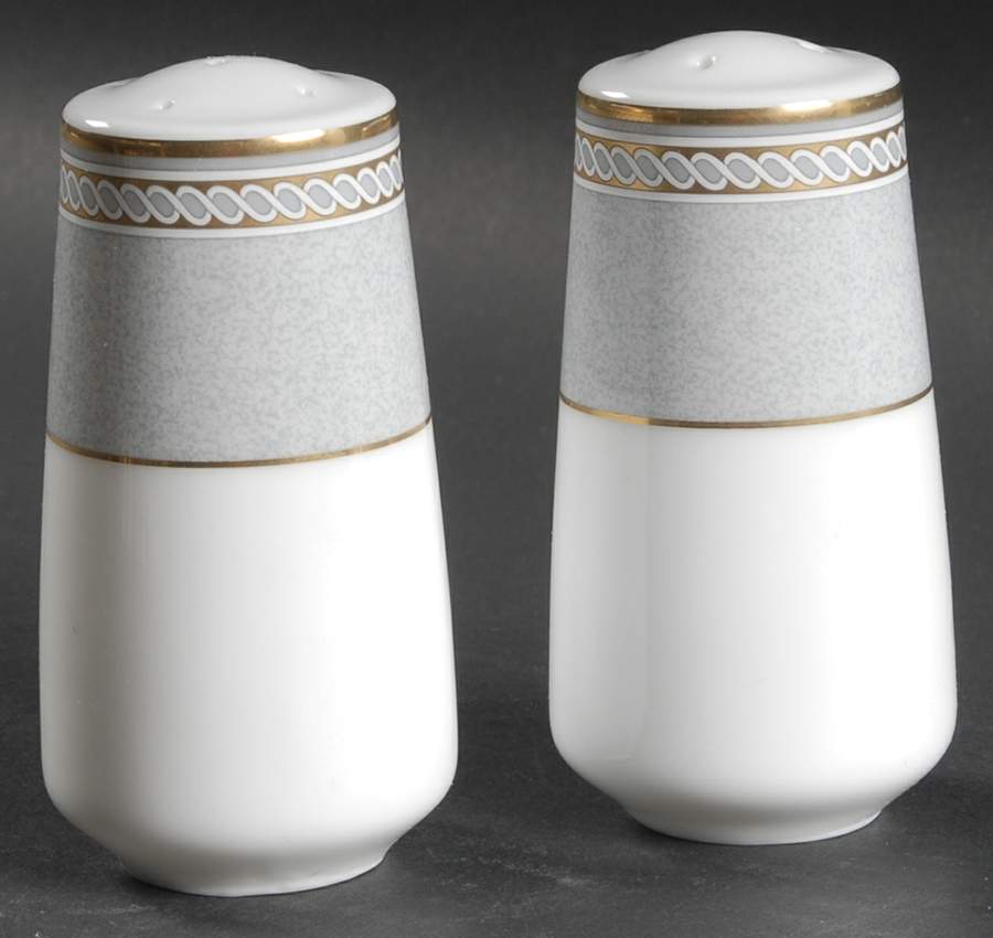 Spindle Gray Salt & Pepper Set by Mikasa-1