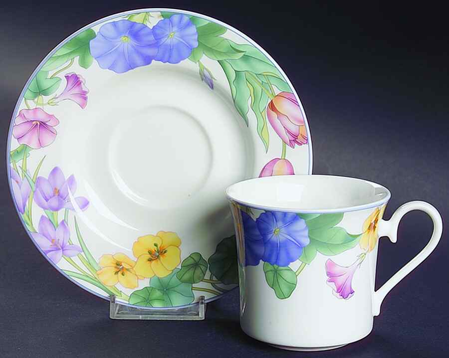 Spring Legacy Flat Cup & Saucer Set by Mikasa-1