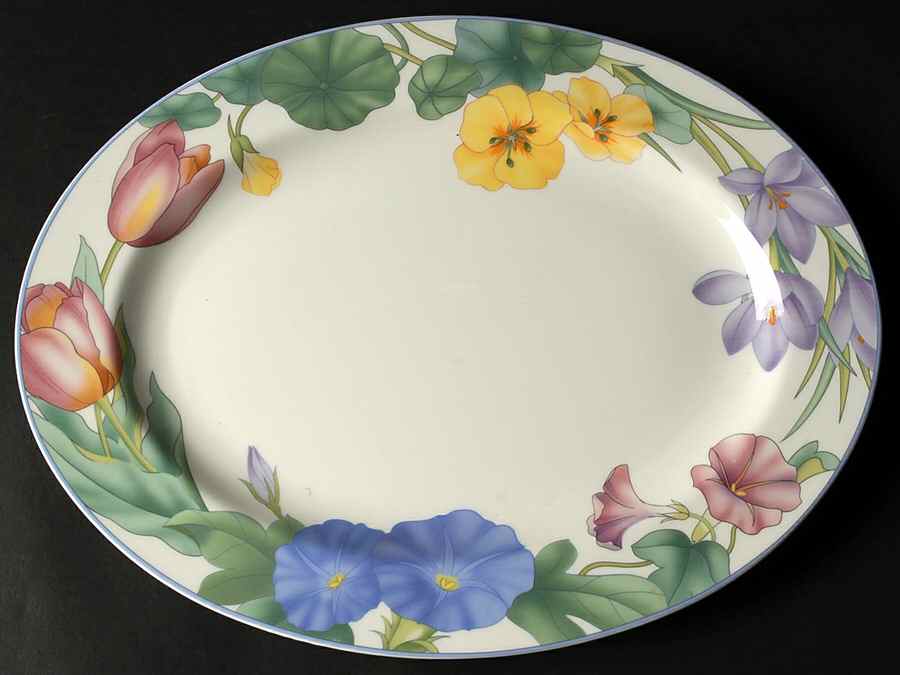 Spring Legacy 14" Oval Serving Platter by Mikasa-1