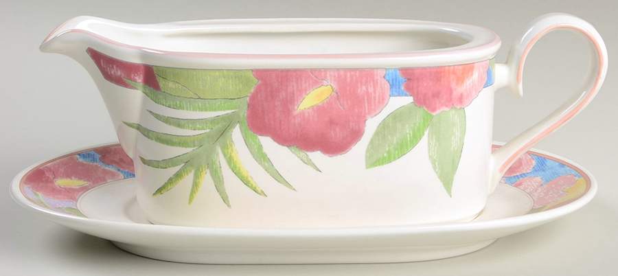 Splendrous Gravy Boat & Underplate by Mikasa-1