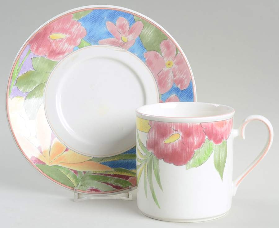 Splendrous Flat Cup & Saucer Set by Mikasa-1
