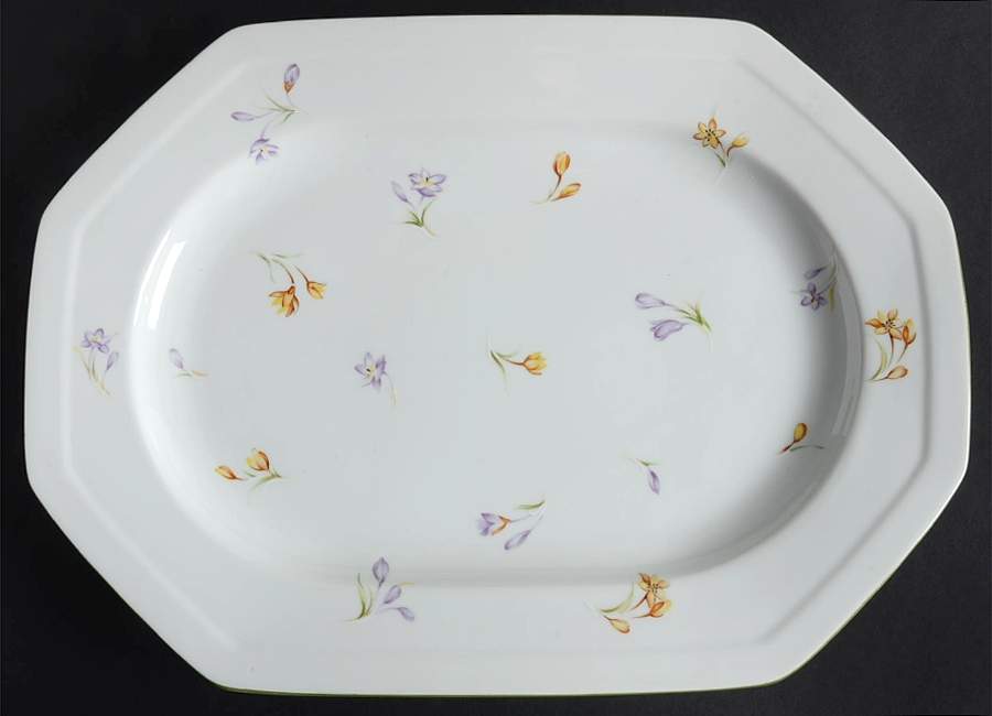 Spring Morning 14" Oval Serving Platter by Mikasa-1