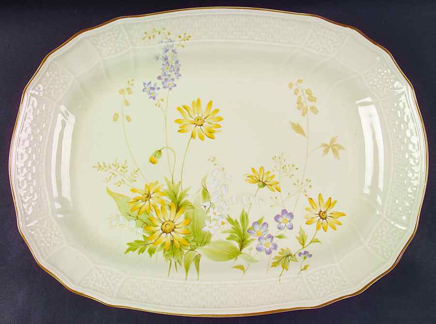 Spring Meadow 15" Oval Serving Platter by Mikasa-1