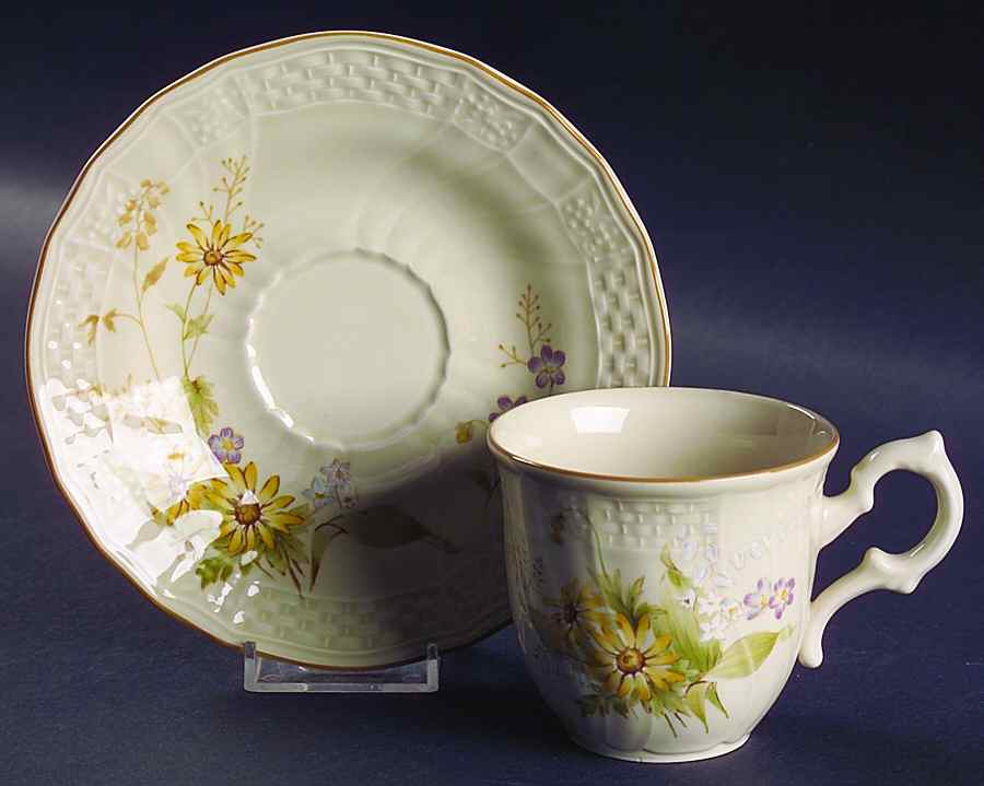 Spring Meadow Flat Cup & Saucer Set by Mikasa-1