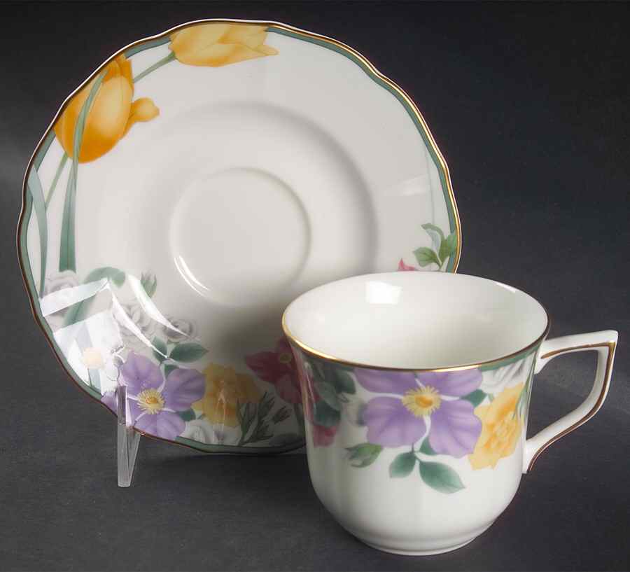 Spring Serenade Flat Cup & Saucer Set by Mikasa-1