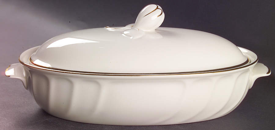 Spun Silk 1 Quart Oval Covered Casserole by Mikasa-1