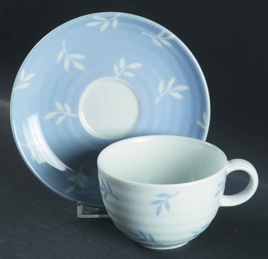 Spring Sky Flat Cup & Saucer Set by Mikasa-1