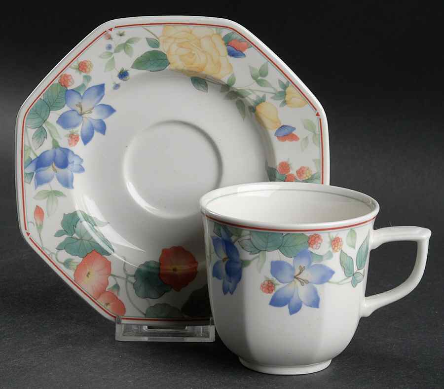 Spring Sonata Flat Cup & Saucer Set by Mikasa-1