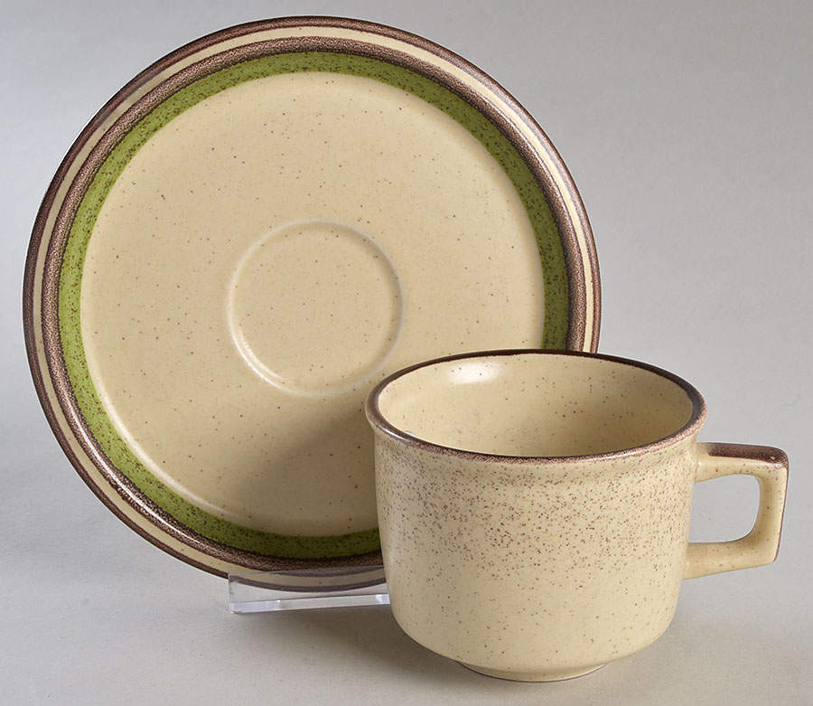 Spinning Star Flat Cup & Saucer Set by Mikasa-1