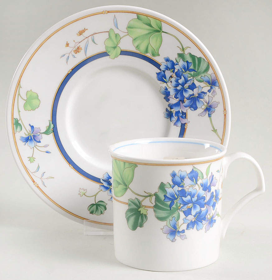 Spring Tapestry Flat Cup & Saucer Set by Mikasa-1
