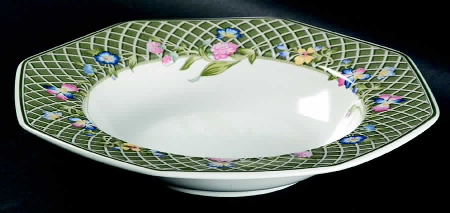 Spring Trellis Large Rim Soup Bowl by Mikasa-1