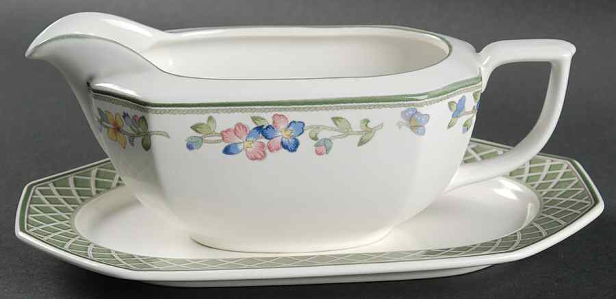 Spring Trellis Gravy Boat & Underplate by Mikasa-1
