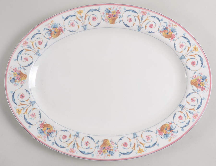Spring Tribute 14" Oval Serving Platter by Mikasa-1