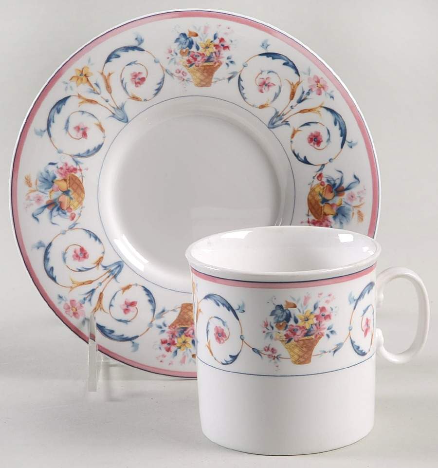 Spring Tribute Flat Cup & Saucer Set by Mikasa-1