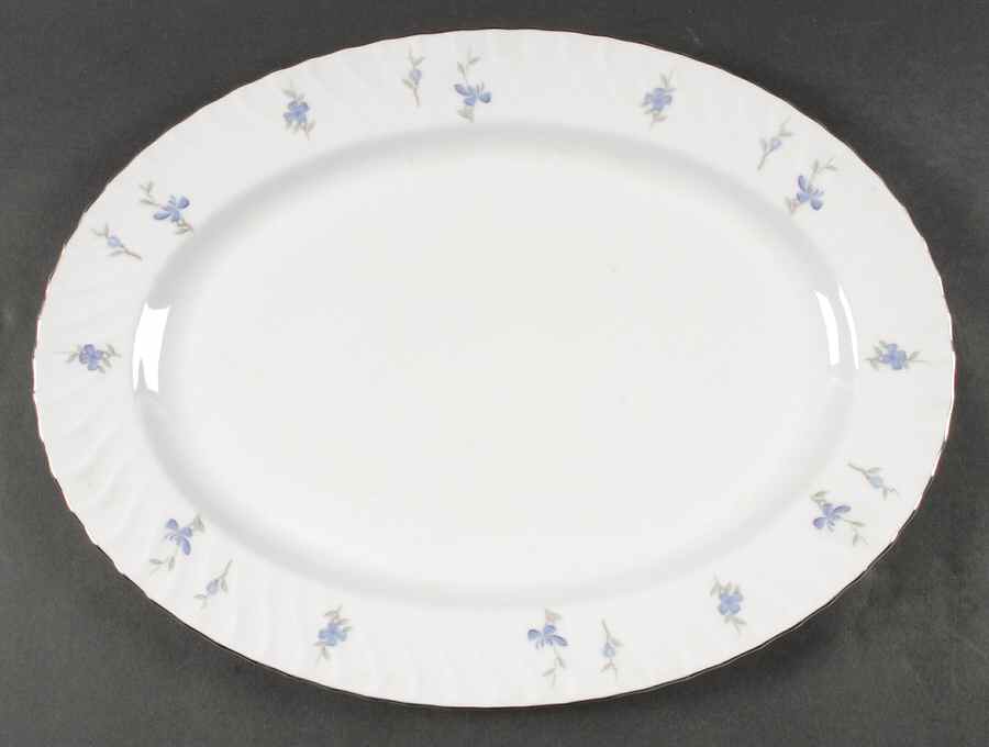 Spring Violet 16" Oval Serving Platter by Mikasa-1