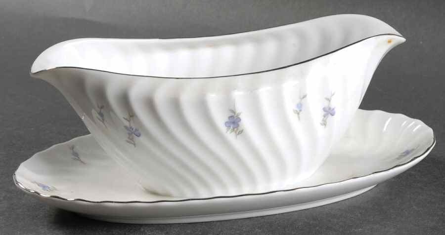 Spring Violet Gravy Boat with Attached Underplate by Mikasa-1