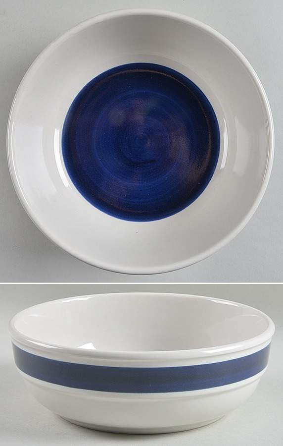 Square Dance Blue 9" Round Vegetable Bowl by Mikasa-1
