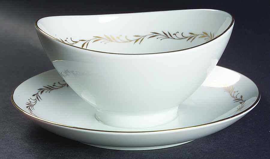 Stanton Gravy Boat with Attached Underplate by Mikasa-1