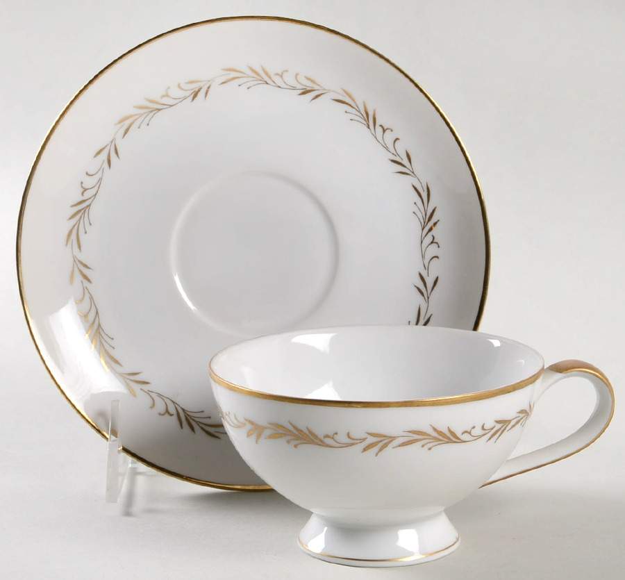 Stanton Footed Cup & Saucer Set by Mikasa-1