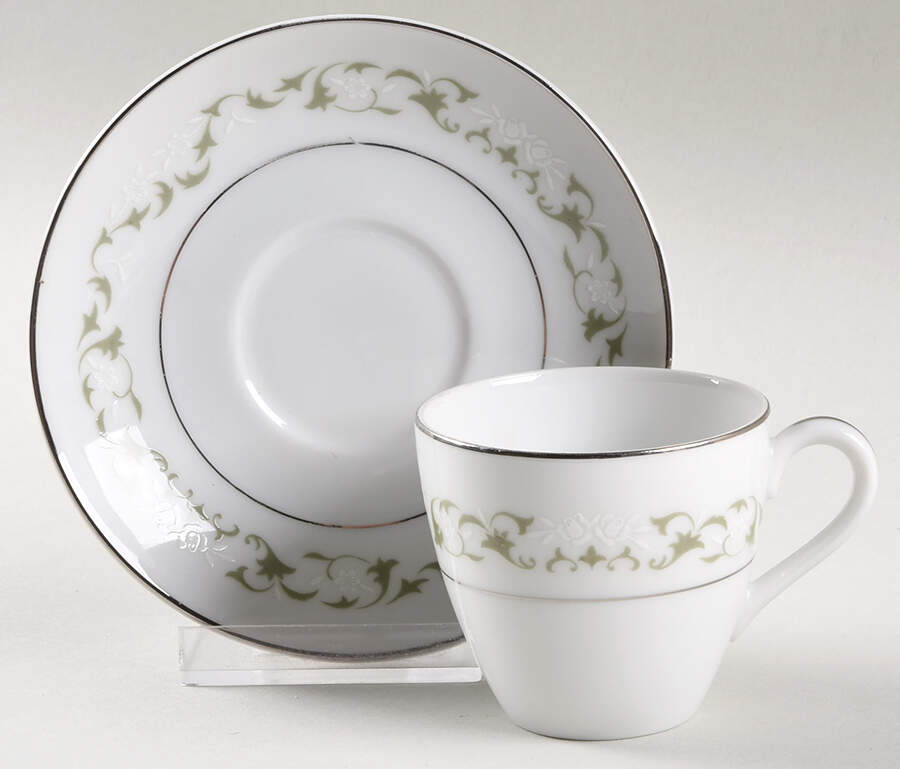 Stacey Demitasse Cup & Saucer Set by Mikasa-1