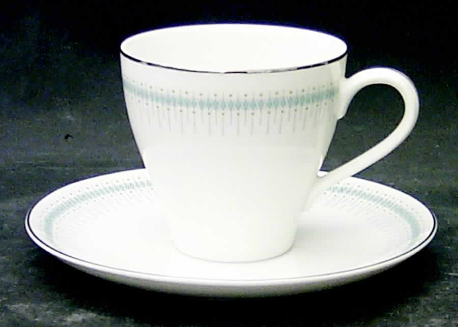 Stardust Flat Cup & Saucer Set by Mikasa-1