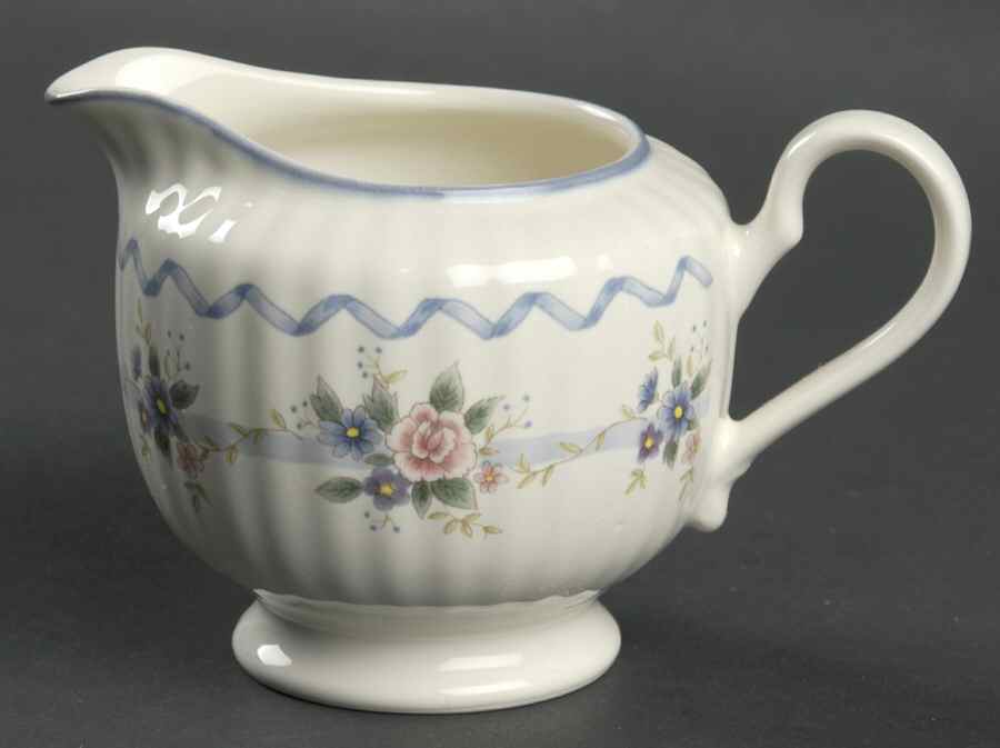 Stratford Blue Creamer by Mikasa-1