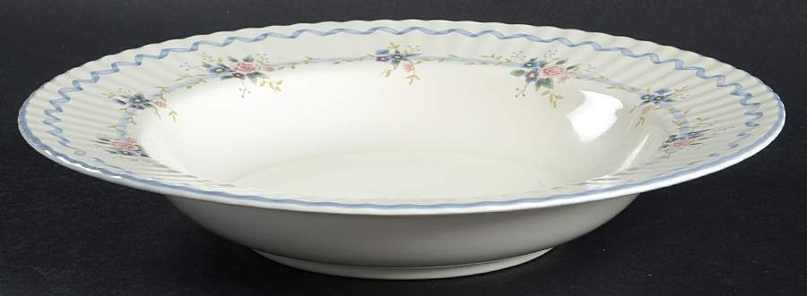 Stratford Blue Large Rim Soup Bowl by Mikasa-1