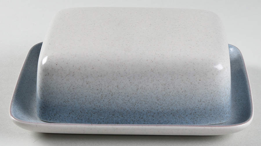 Stonekraft Blue Square Covered Butter by Mikasa-1