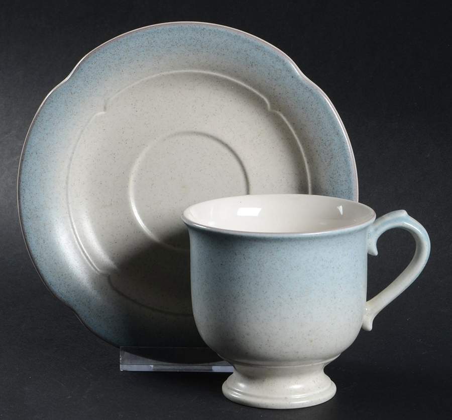 Stonekraft Blue Footed Cup & Saucer Set by Mikasa-1