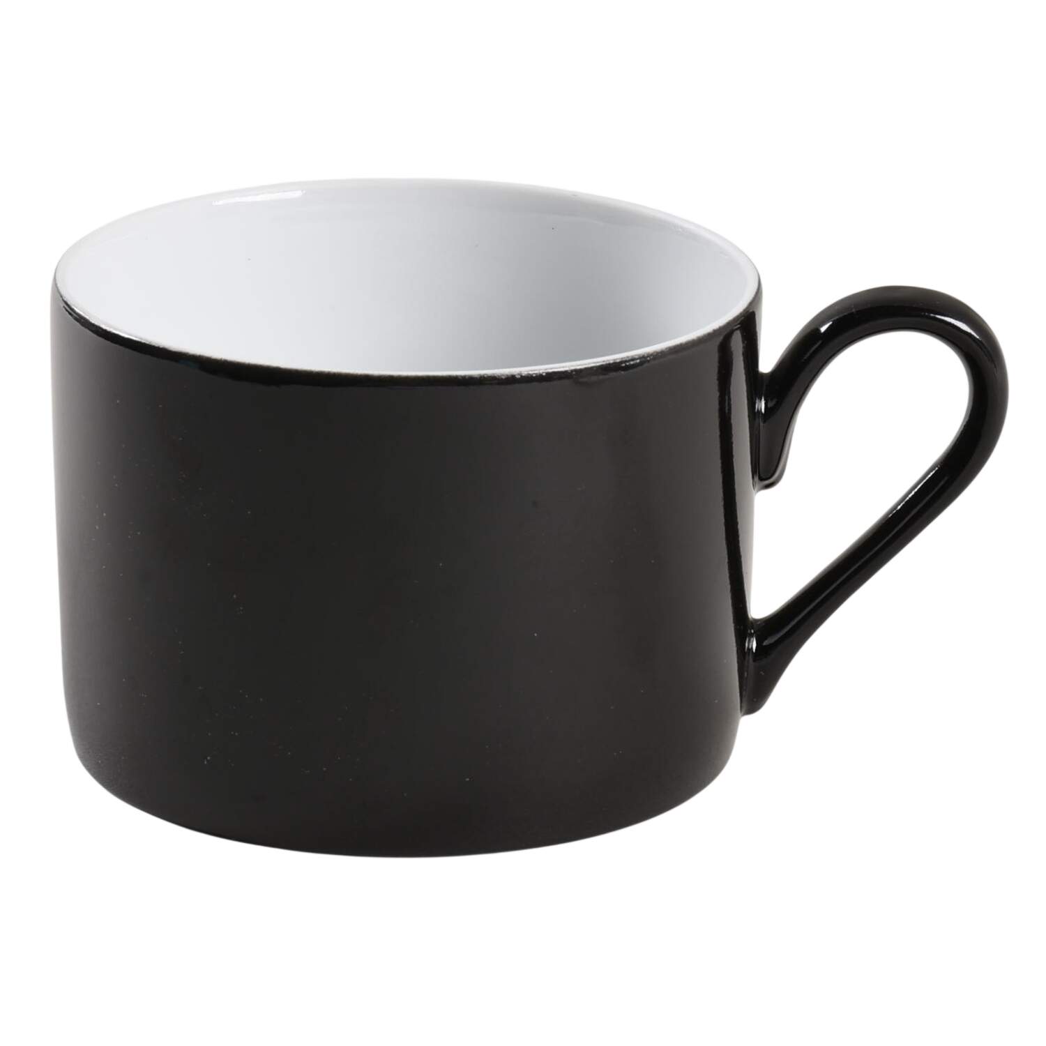 Step Black White Flat Cup by Mikasa-1