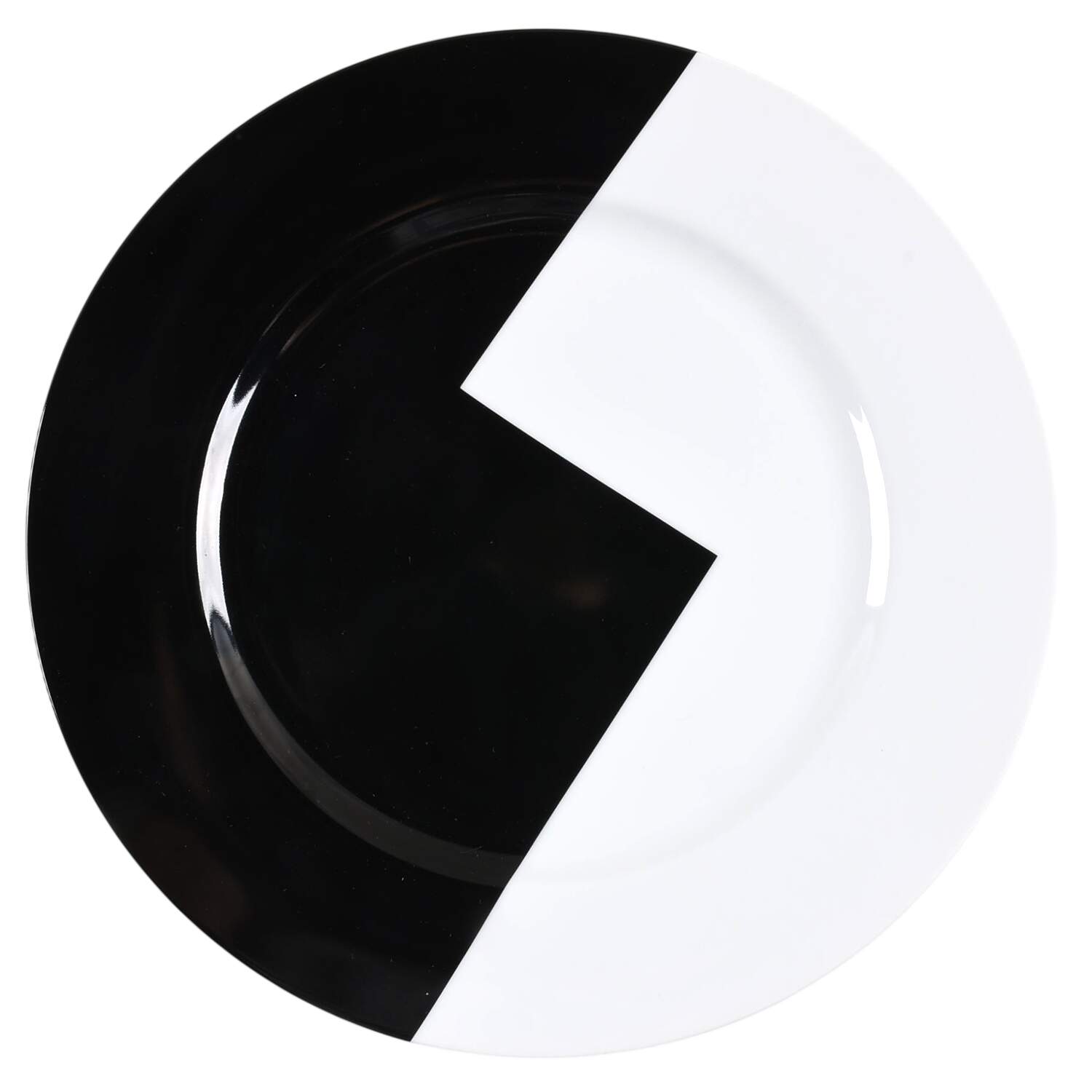 Step Black White 12" Chop Plate (Round Platter) by Mikasa-1