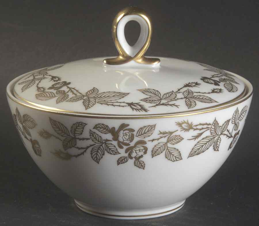St. Clair Sugar Bowl & Lid by Mikasa-1