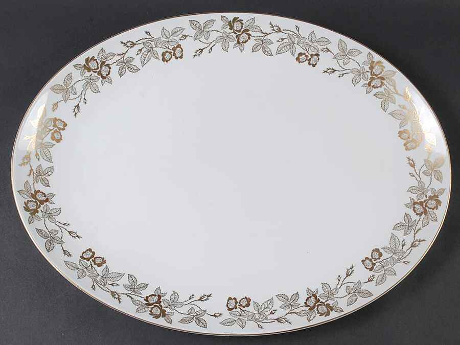 St. Clair 16" Oval Serving Platter by Mikasa-1