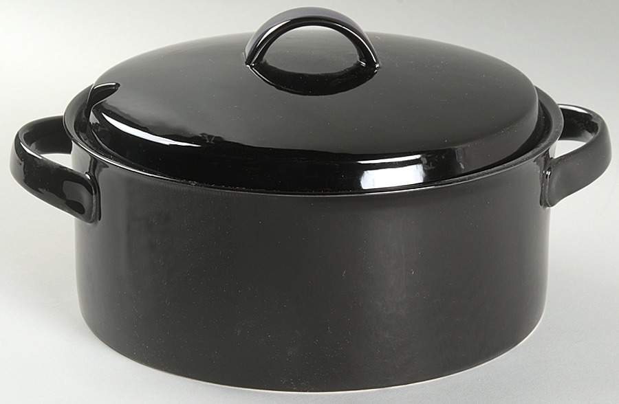 Studio Craft Black Tureen &  Lid by Mikasa-1