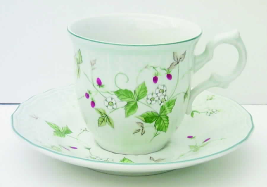 Strawberry Fair Flat Cup & Saucer Set by Mikasa-1