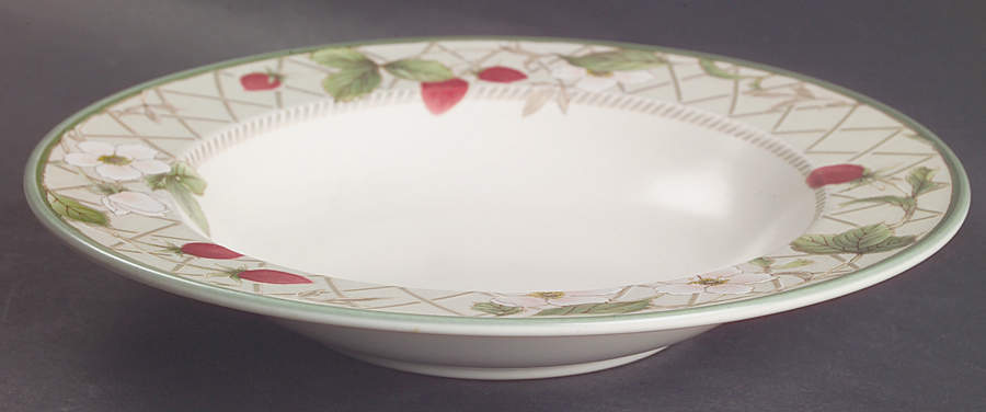 Strawberry Fair Large Rim Soup Bowl by Mikasa-1