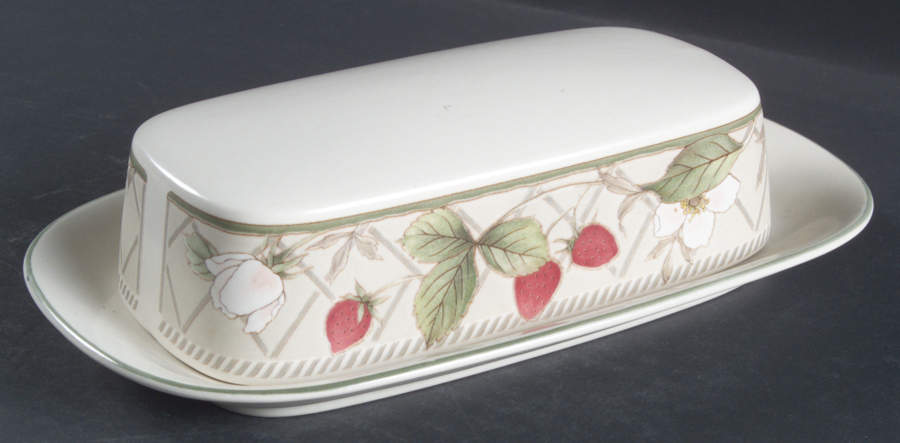 Strawberry Fair 1/4 Lb Covered Butter by Mikasa-1