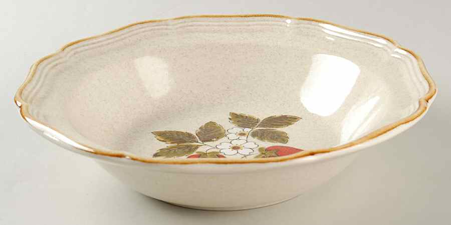 Strawberry Festival 9" Round Vegetable Bowl by Mikasa-1