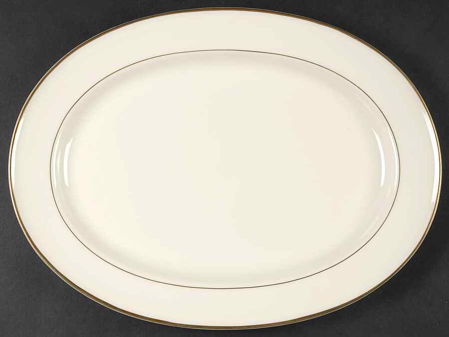 Stanton Gold 14" Oval Serving Platter by Mikasa-1