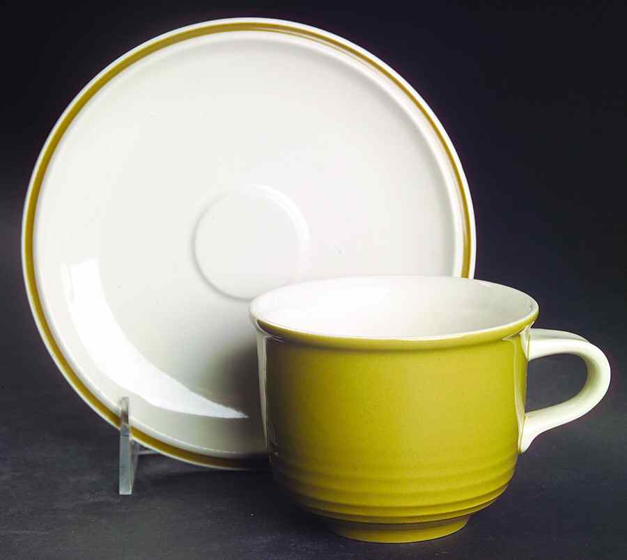 Strawberry Hill Flat Cup & Saucer Set by Mikasa-1