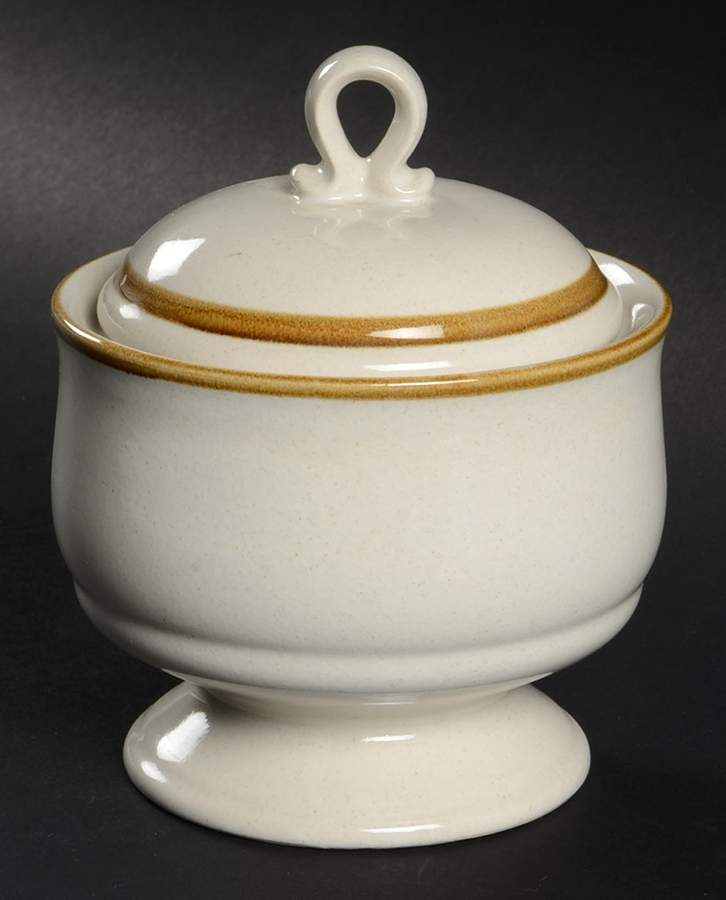 Stone Harvest Sugar Bowl & Lid by Mikasa-1