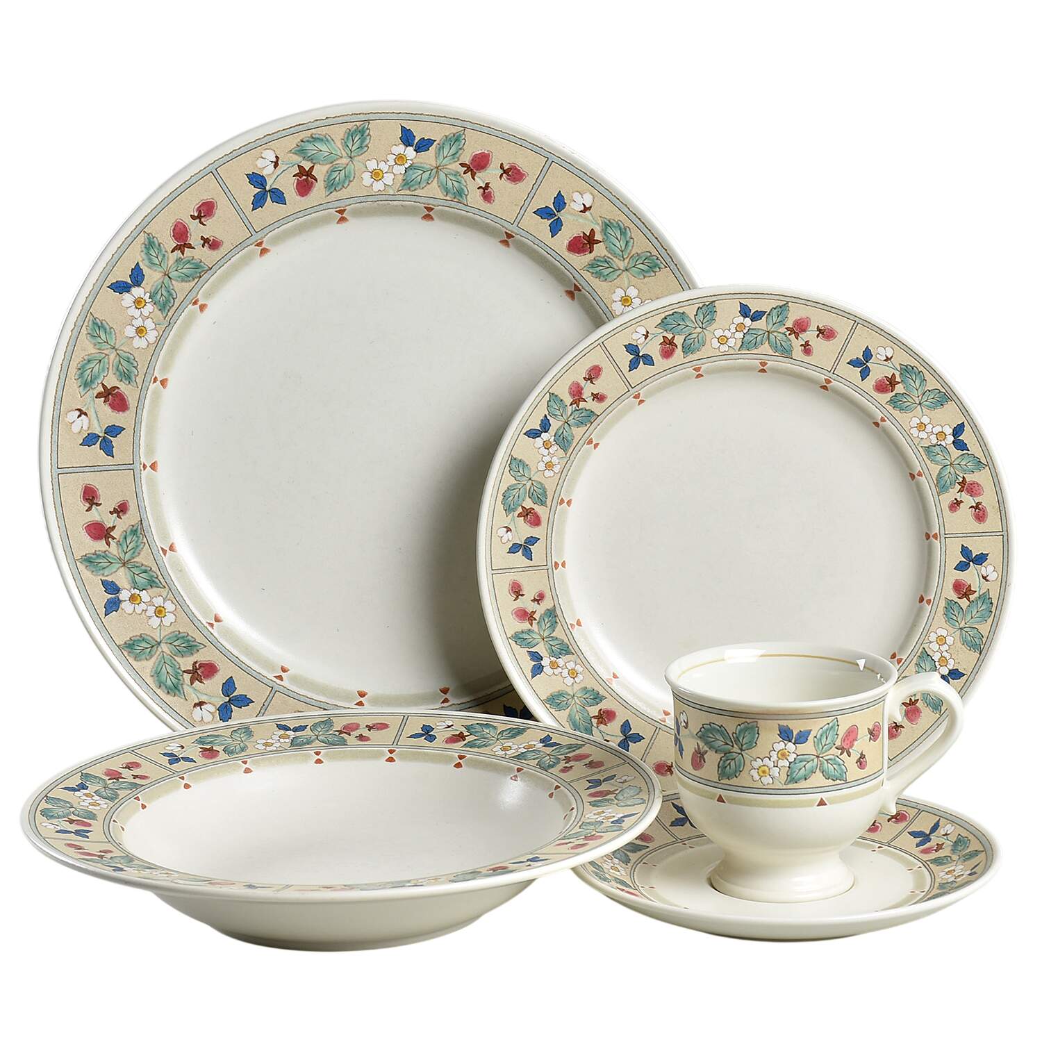Strawberry Hill 5 Piece Place Setting by Mikasa-1